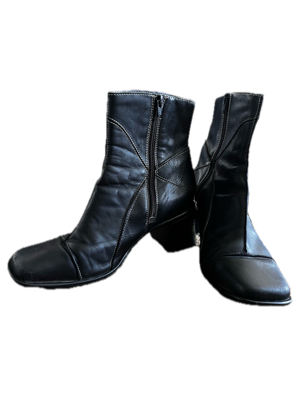 Women’s Black Ankle Boots with Side Zip